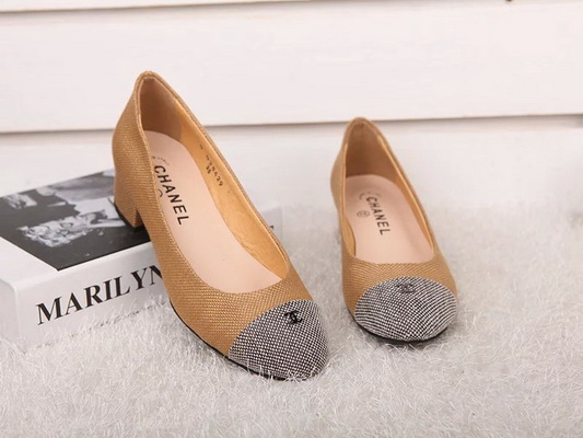 CHANEL Shallow mouth Block heel Shoes Women--056